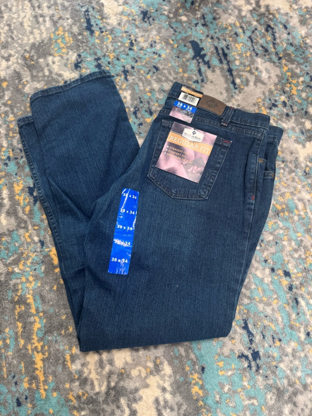Regular Fit Men's Dark Blue Jeans - Classic Comfort